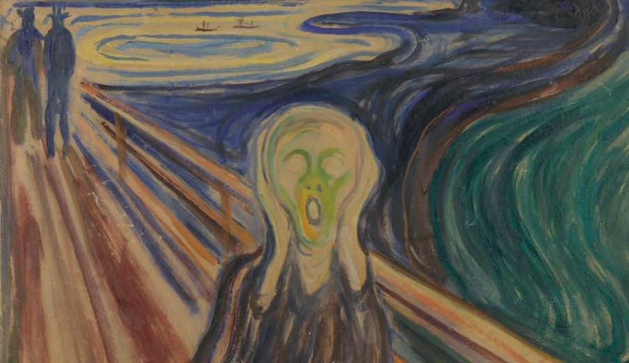 Fig. 4 - Edvard Munch: El grito, 1910, Temple y óleo sobre cartón, 83,5 x 66 cm, destacados. Museo Munch, Oslo. Foto © Museo de Munch.