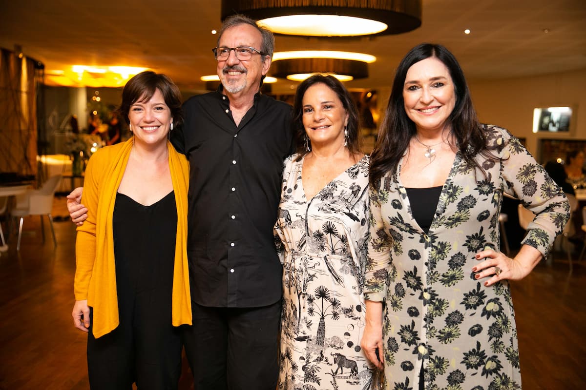 Natalia Lage, Carlos Leal, Cristina Pinho e Cacau Dias. Foto: Alex Ramos.