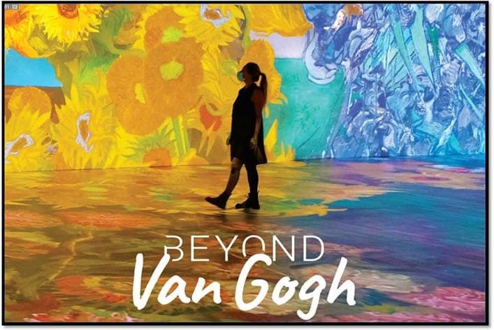 AU-DELÀ DE VAN GOGH: Exposition immersive de l'œuvre monumentale de Van Gogh. Divulgation.