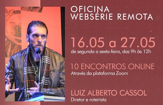 Iecine abre inscrições para Oficina Websérie Remota, destaque. Divulgação.