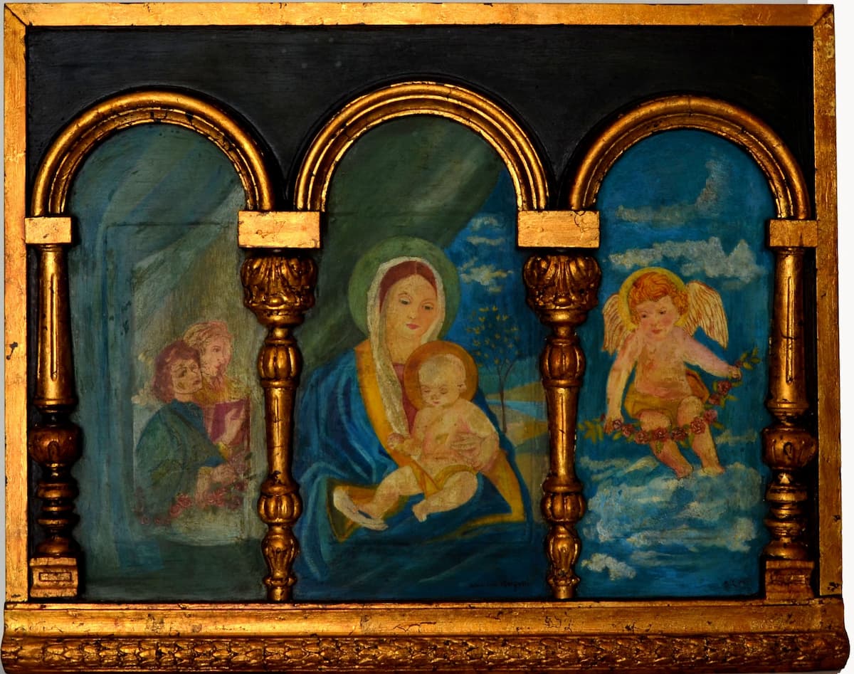 Anita Malfatti, Oil on wood altarpiece. Photo: Disclosure.