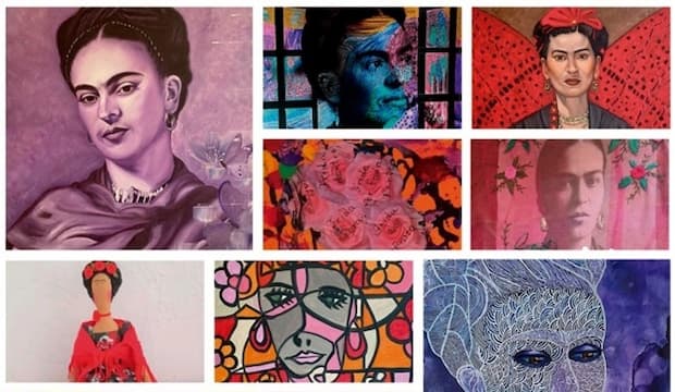 Exposição virtual coletiva “Frida Kahlo”, uma mulher à frente de seu tempo, destaque. Divulgação.