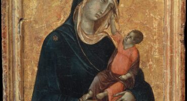 la virgen y el niño. Duccio de Buoninsegna, Dominio publico, a través de Wikimedia Commons.